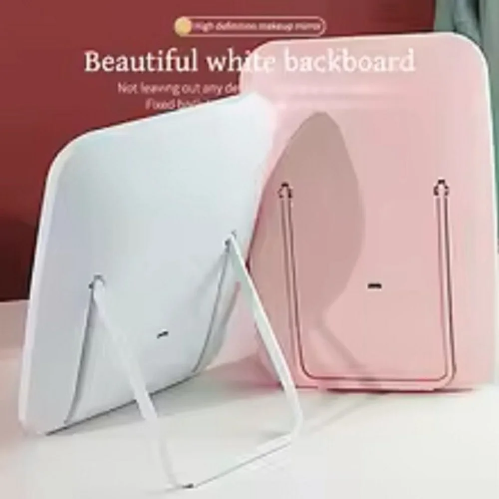 LED Travel Lighted Makeup Mirror 3 Colors Light Modes Portable Mirror with Light
